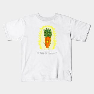 funny carrot cosplay dragon ball z kakarot Kids T-Shirt